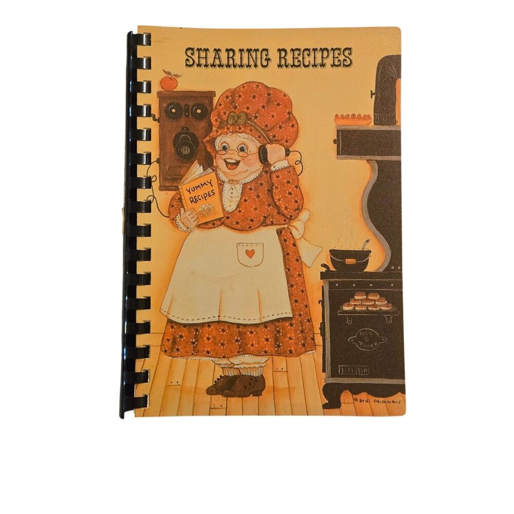 Spivey Kansas 1987 Vintage Cookbook Sharing Recipes Centennial Celebration KS Co